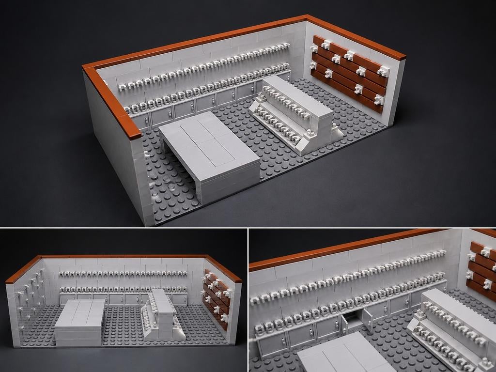 Mooie wapenopslag van bouwstenen (compatibel met Lego), Ophalen of Verzenden, Zo goed als nieuw, Overige merken