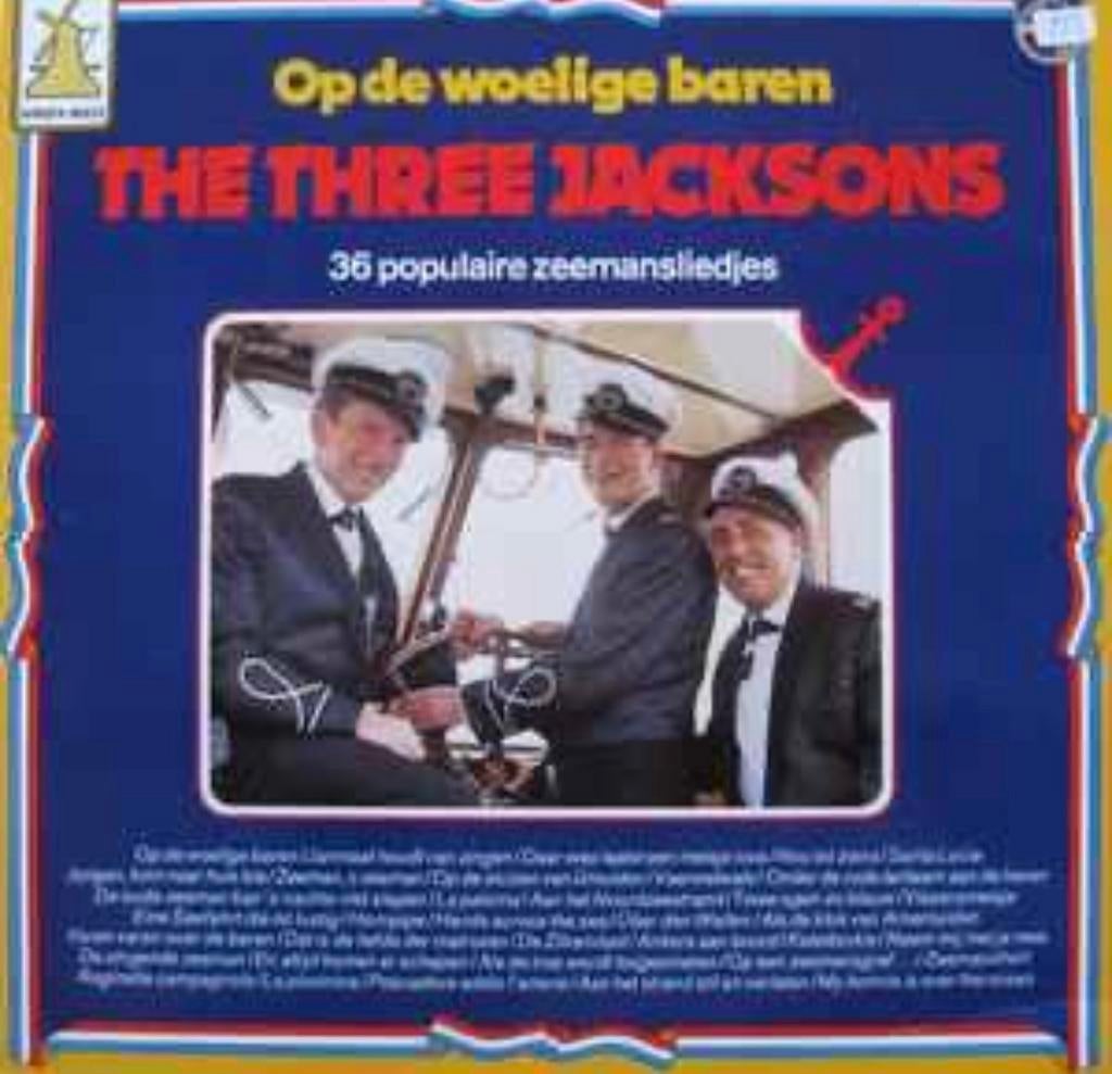 LP - 2 / The 3 Jacksons – Op De Woelige Baren / VG +, Ophalen of Verzenden, Zo goed als nieuw, 12 inch