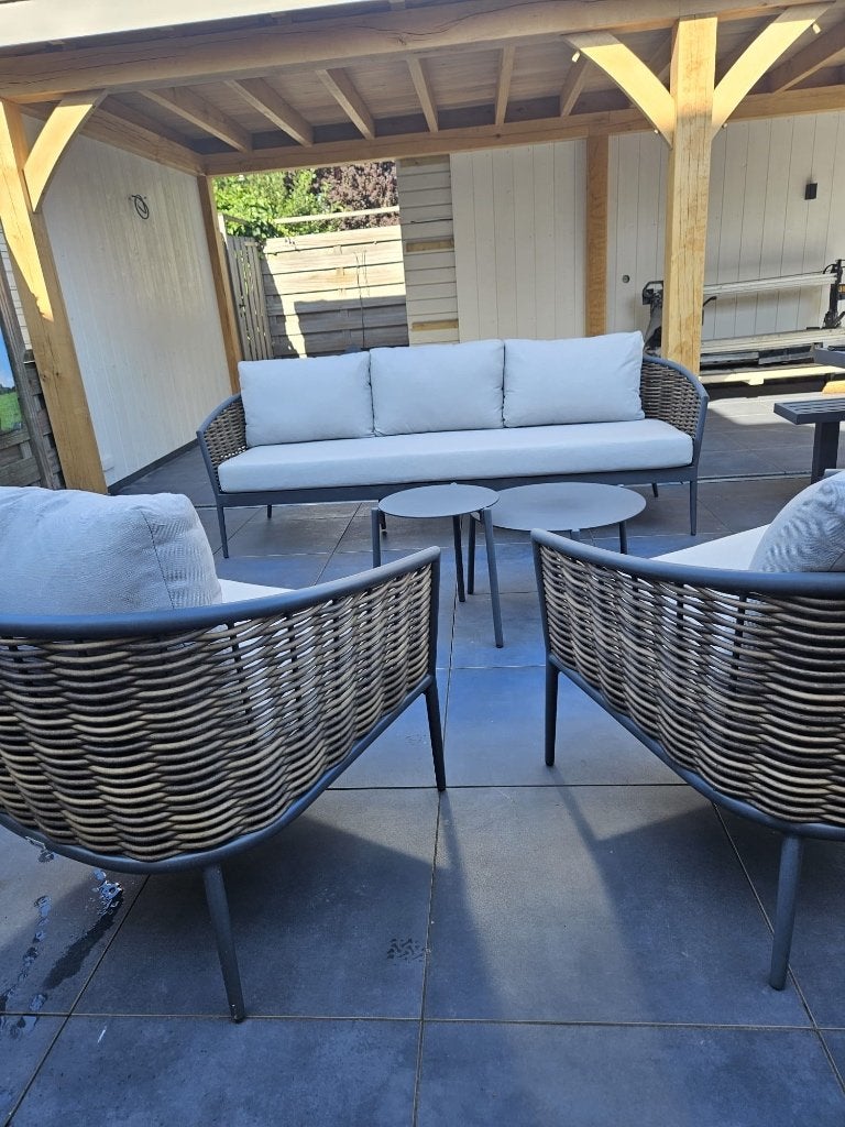 5-delige Coco Palm/Pacific loungeset – Zeer nette staat, Tuin en Terras, Tuinsets en Loungesets, Ophalen, 5 zitplaatsen, Aluminium