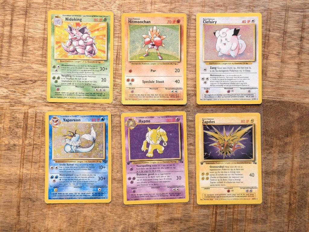 Pokémon kaarten (Vintage) Rare & Holo [Nederlands / Dutch], Ophalen of Verzenden, Zo goed als nieuw, Meerdere kaarten, Foil