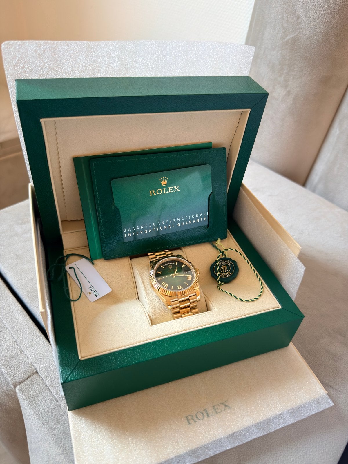 Rolex Day-Date, Rolex, Polshorloge, Ophalen of Verzenden, Zo goed als nieuw