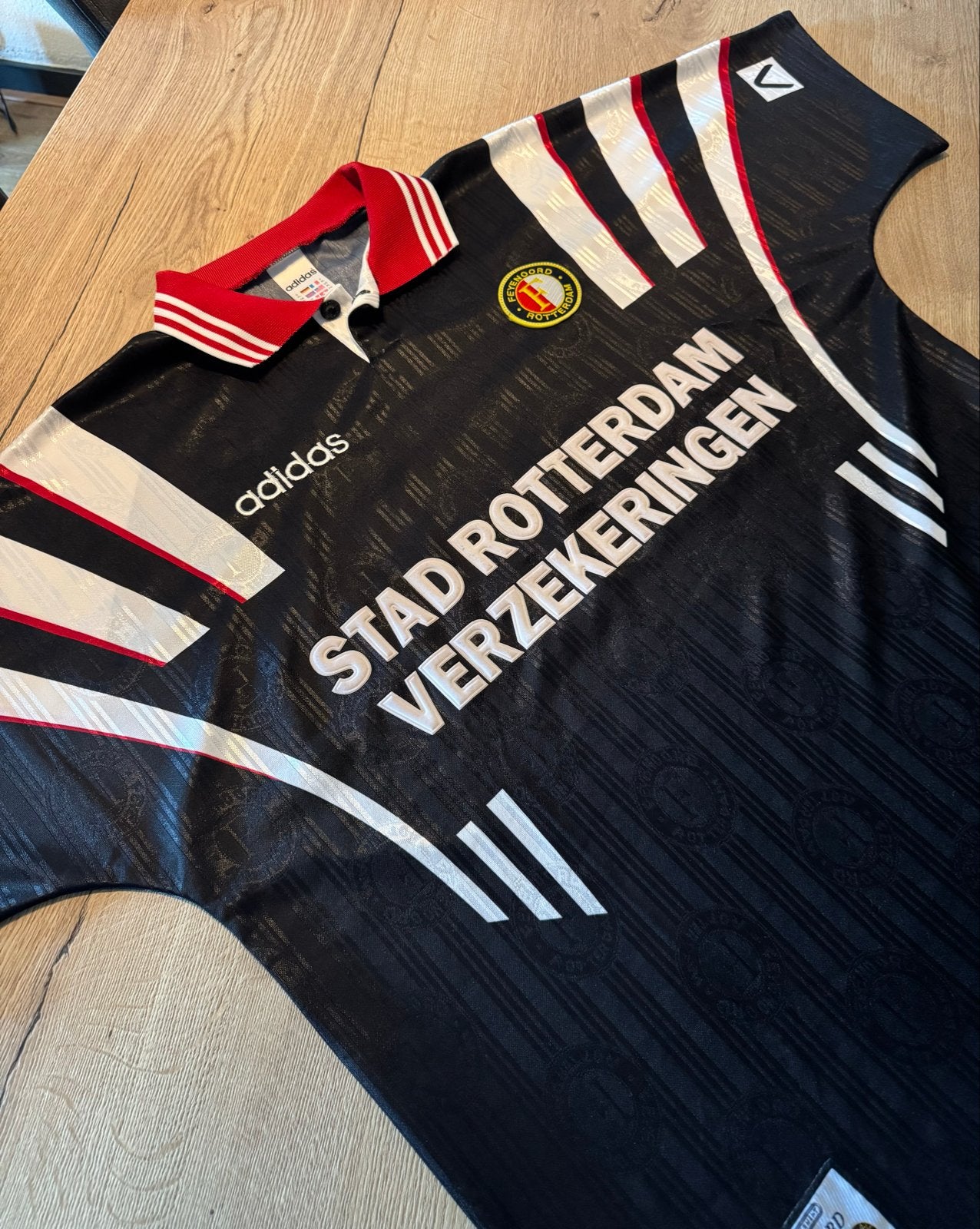 Vintage Feyenoord uitshirt 1996/1997 Maat XL, Zwart, Maat 56/58 (XL), Ophalen of Verzenden, Zo goed als nieuw
