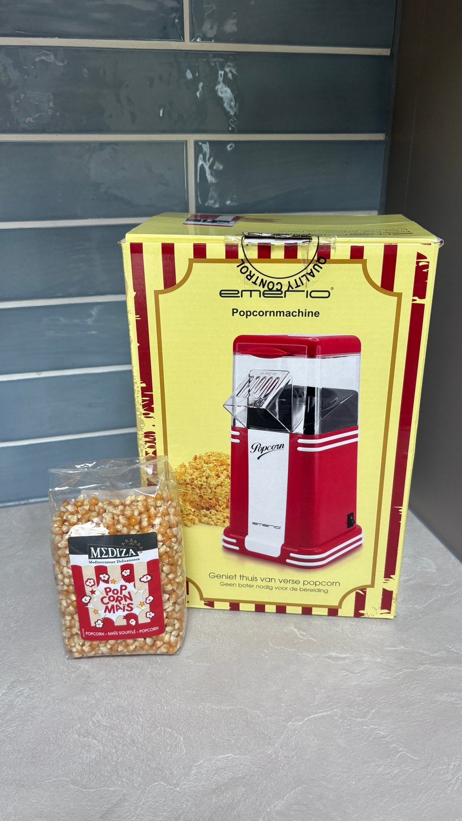 Popcornmachine Emerio, Ongebruikt, Huis en Inrichting, Ophalen, Overige typen, Kunststof, Nieuw