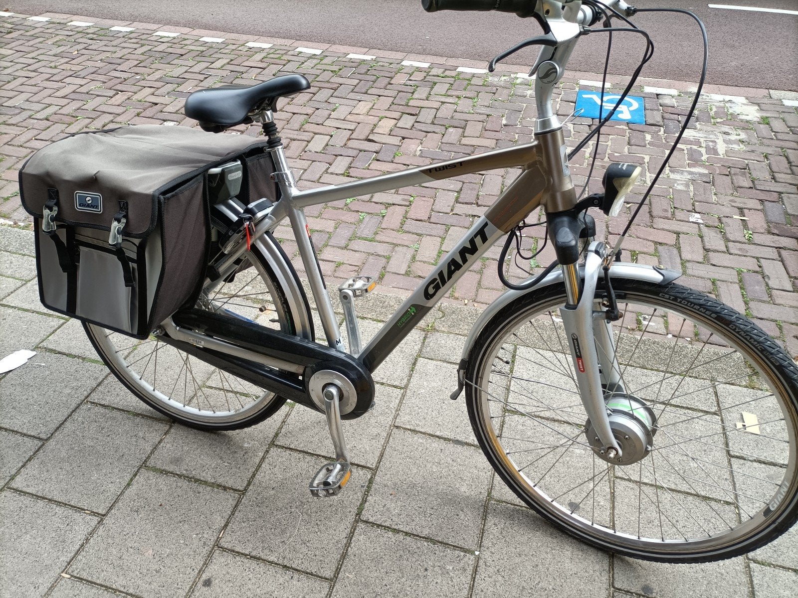 Giant Twist Go Power elektrische fiets met fietstassen, Ophalen, Gebruikt, Giant