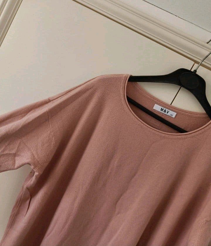 M & V mt L/XL knitted jurk, Kleding | Dames, M & V, Maat 42/44 (L), Ophalen of Verzenden, Zo goed als nieuw