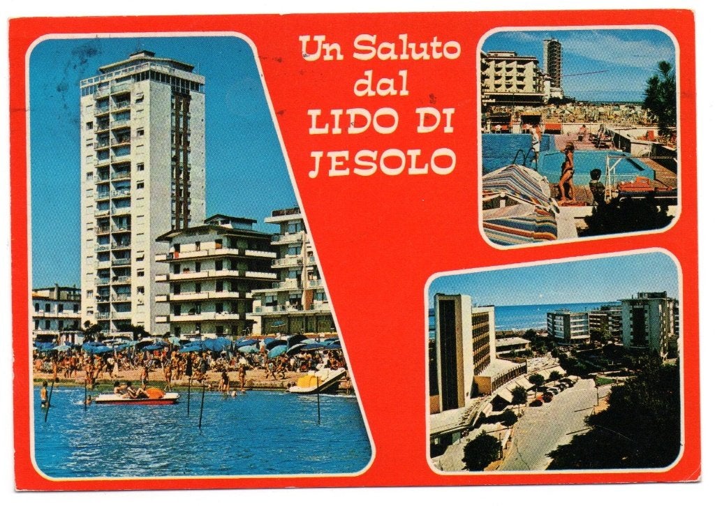 Italië, Lido de Jesolo, drieluik, Ophalen of Verzenden, 1980 tot heden, Gelopen, Italië