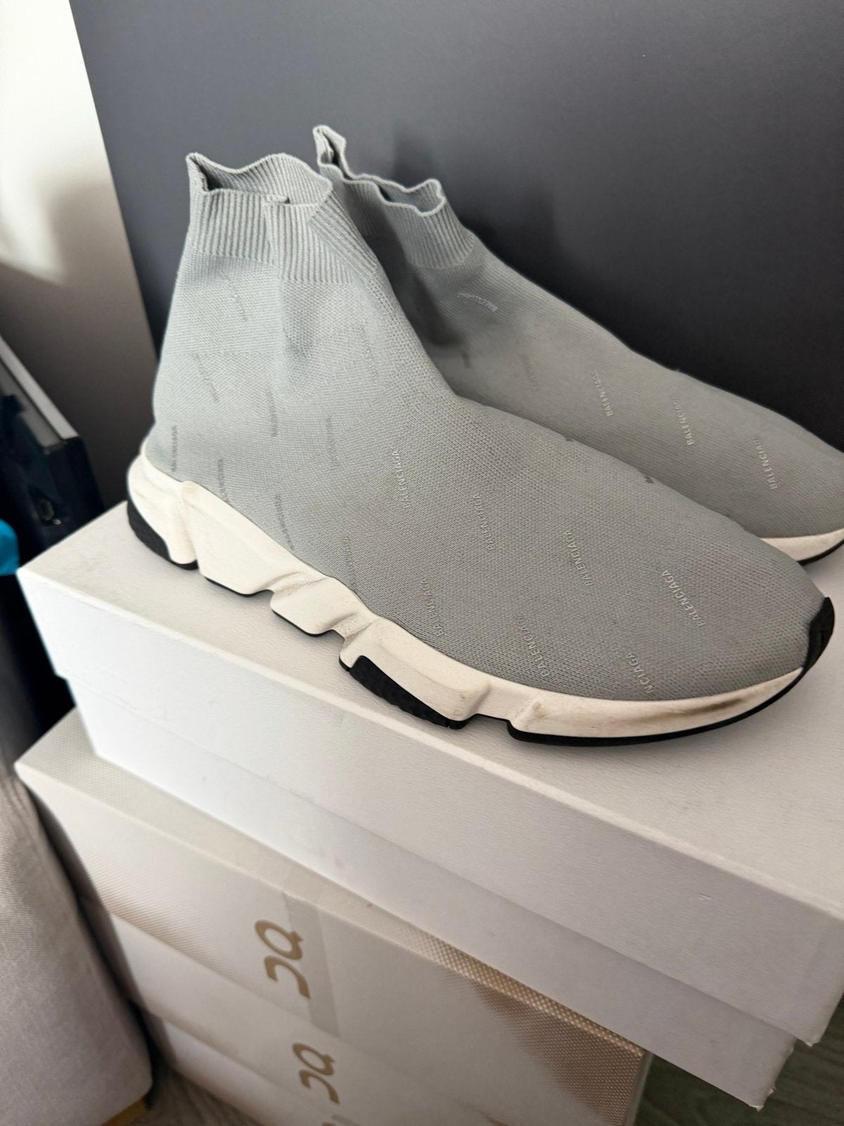 Balenciaga Speed Trainer Sneakers Maat 46 Grijs, Kleding | Heren, Schoenen, Ophalen of Verzenden, Gedragen, Overige kleuren, Sneakers of Gympen