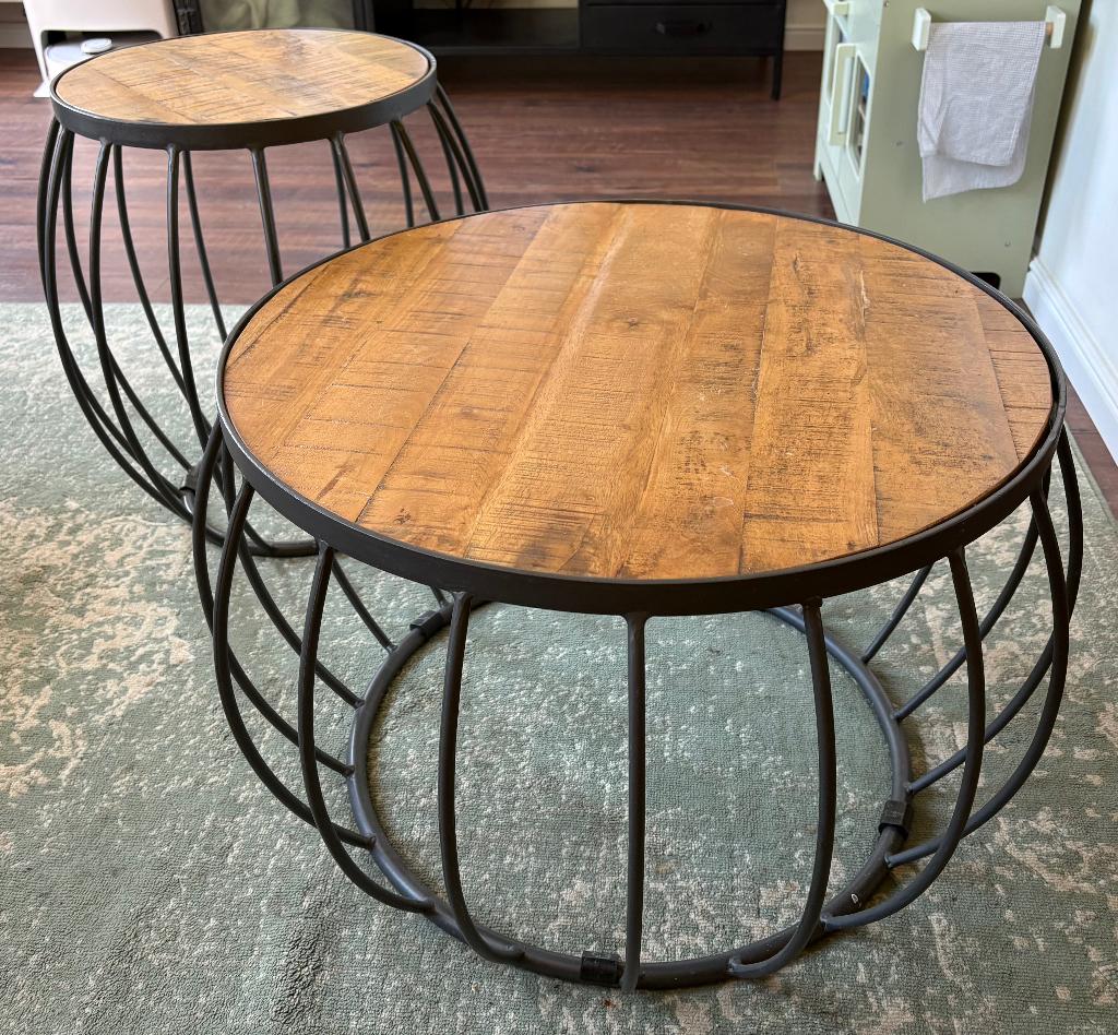 Salontafels, Ophalen, 50 tot 100 cm, 50 tot 75 cm, Rond