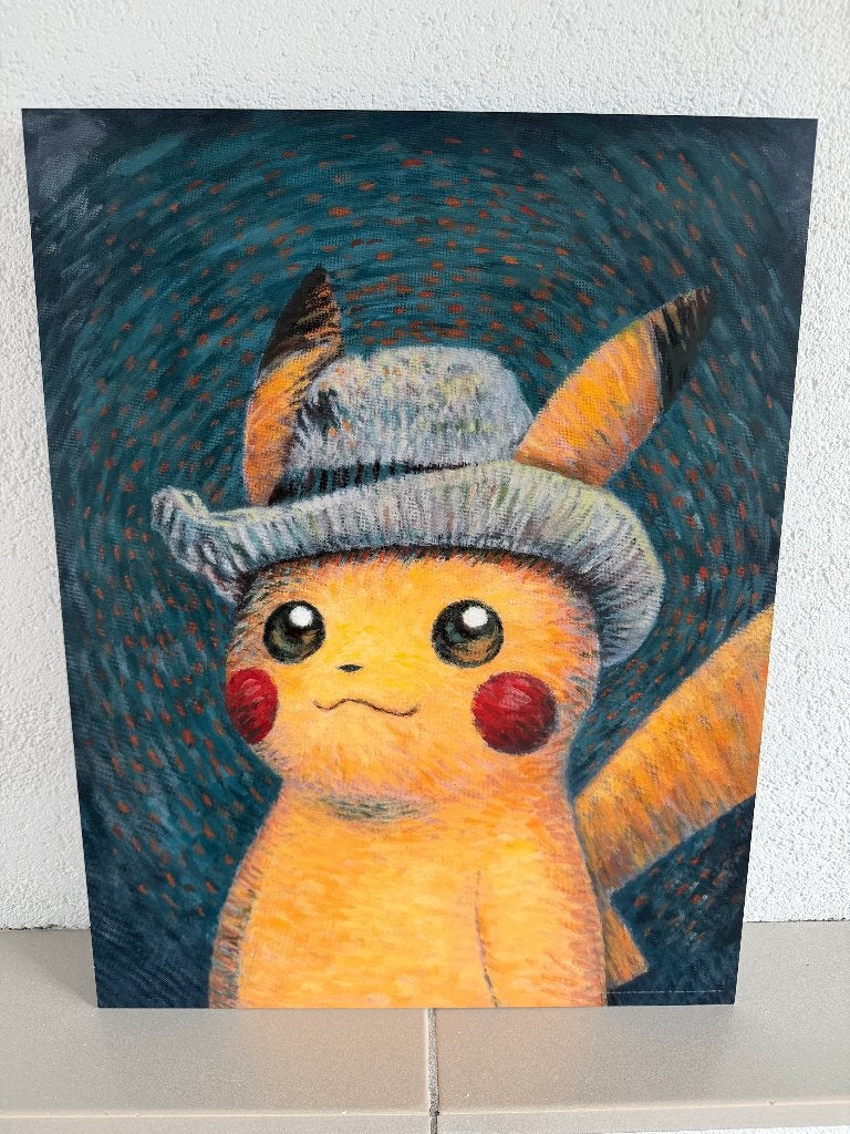 Pokémon x Van Gogh - Pikachu Print, Hobby en Vrije tijd, Verzamelkaartspellen | Pokémon, Nieuw, Foil, Ophalen of Verzenden