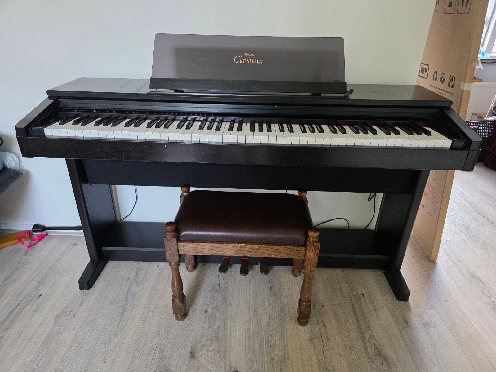 Elektrische piano Yamaha clavinova clp 760, Ophalen, Gebruikt, Zwart