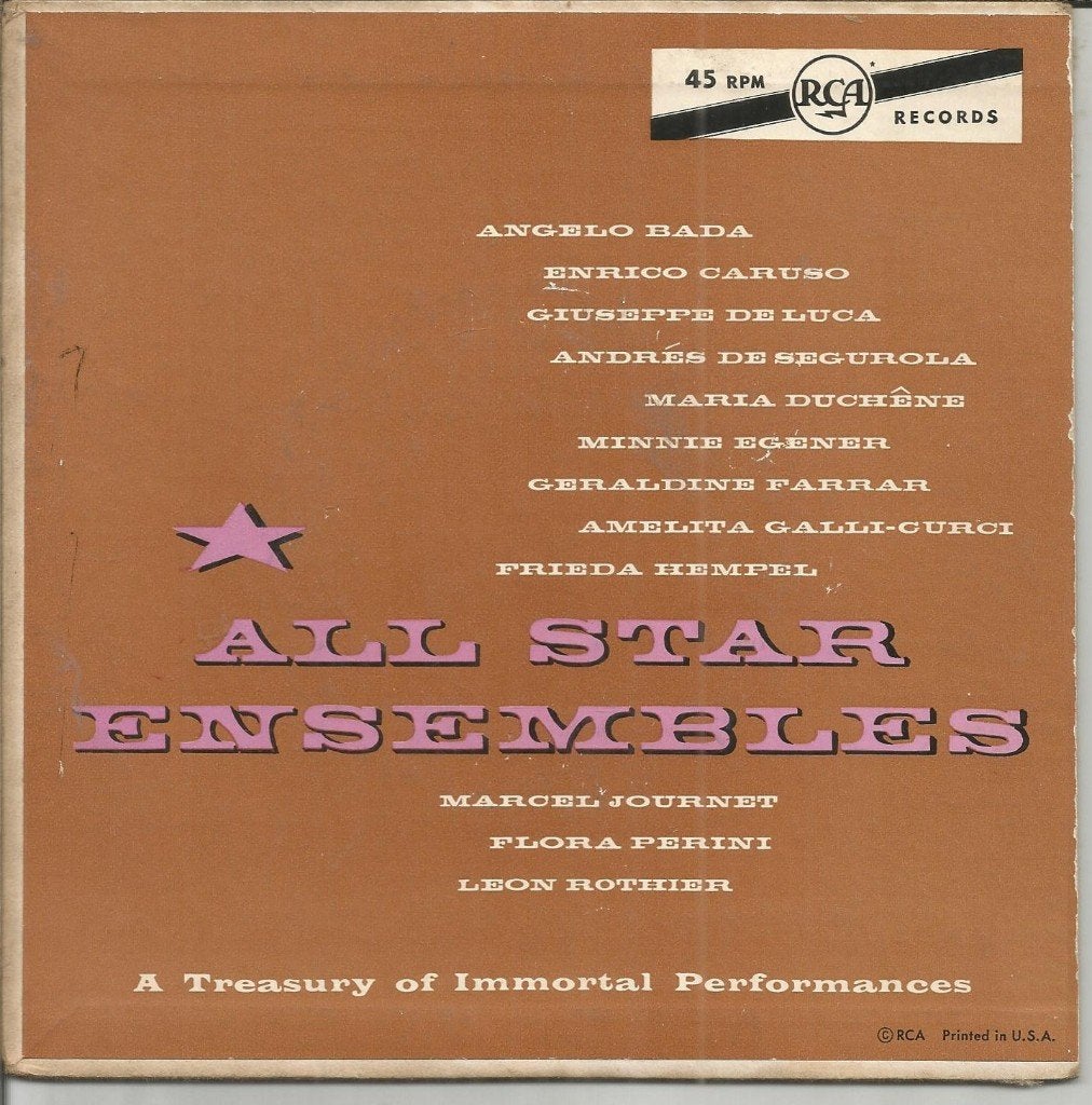All Star Ensembles – A Treasury Of Immortal Performances, Gebruikt, Fotohoes, 7 inch, Ophalen of Verzenden