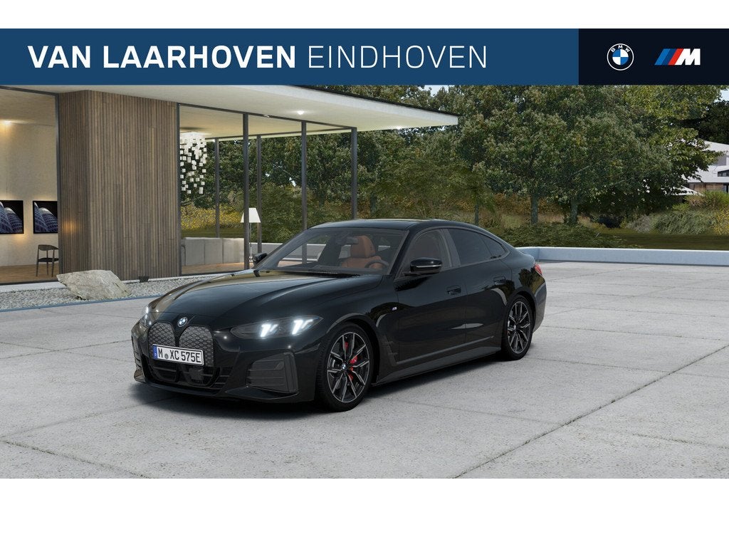 BMW i4 eDrive40 M Sport / Schuif-kanteldak / Achteruitrijcam, Auto's, BMW, Achterwielaandrijving, Zwart, Automatische klimaatregeling