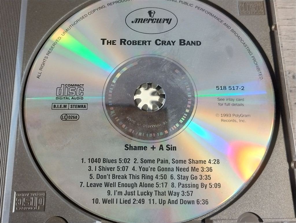The Robert Cray Band ‎– Shame + A Sin, Ophalen of Verzenden, Zo goed als nieuw, Jazz