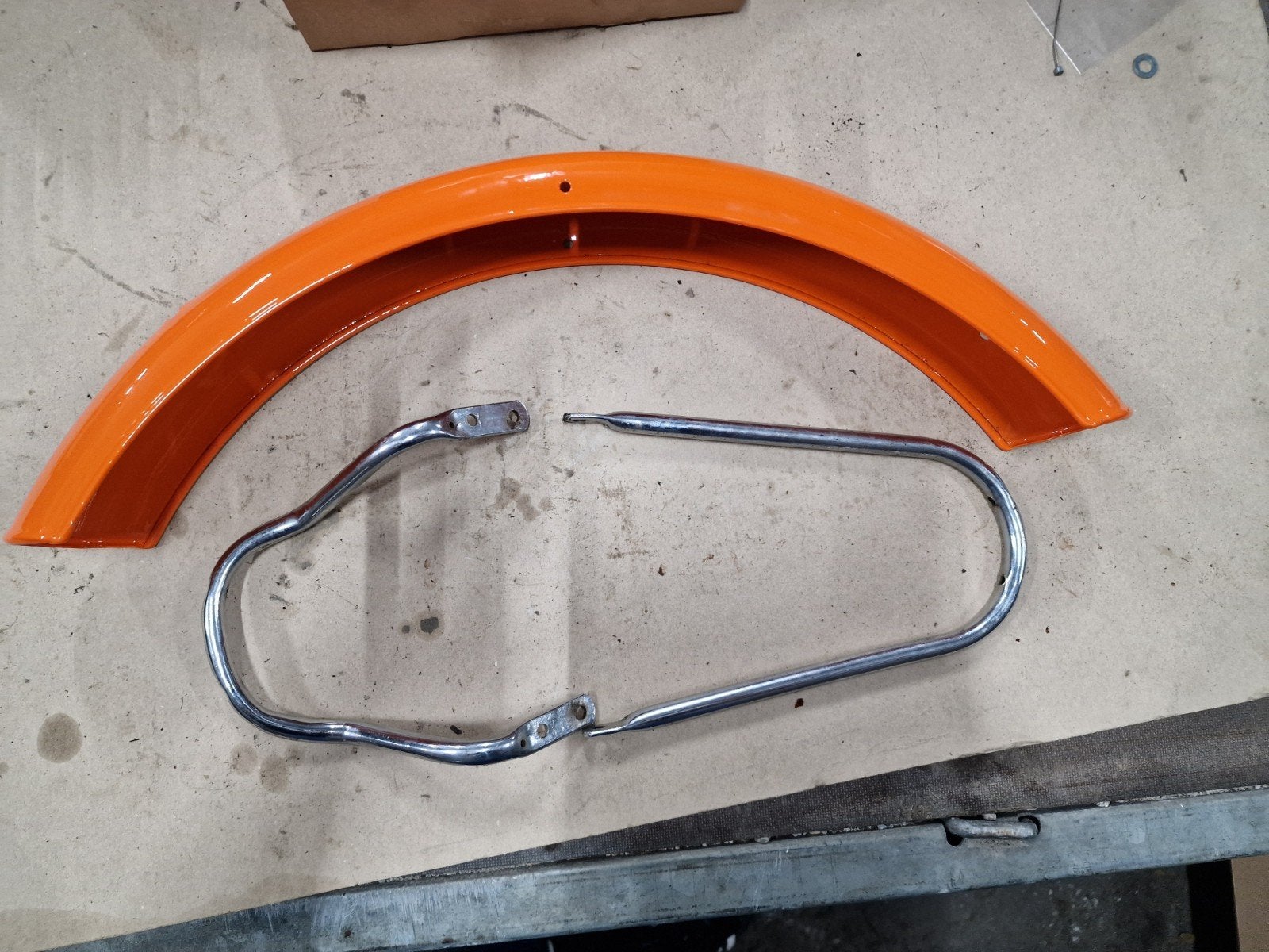Zündapp Famel KS50 Voorspatbord met beugels, mooie staat., Ophalen of Verzenden, Overige typen