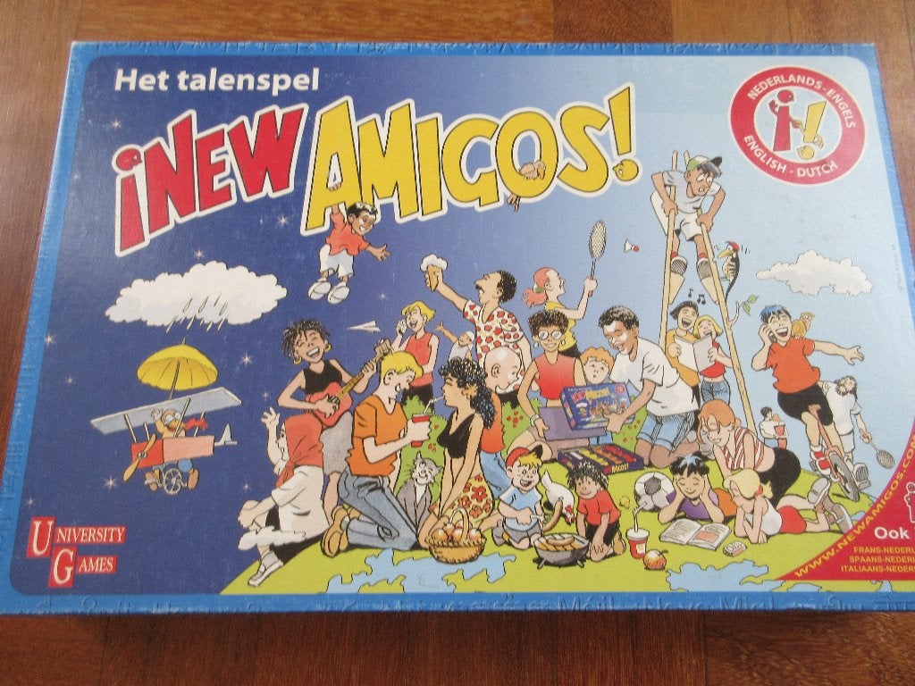 Het talenspel New Amigos Nederlands - Engels EN-NL, Hobby en Vrije tijd, Gezelschapsspellen | Bordspellen, Vijf spelers of meer