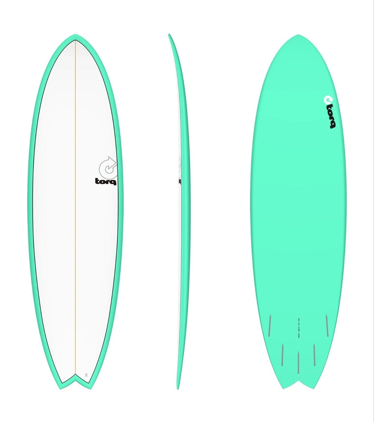 Torq Fish Surfboard 7,2 - Zo goed als nieuw, Ophalen, Zo goed als nieuw, Fish, Met vinnen
