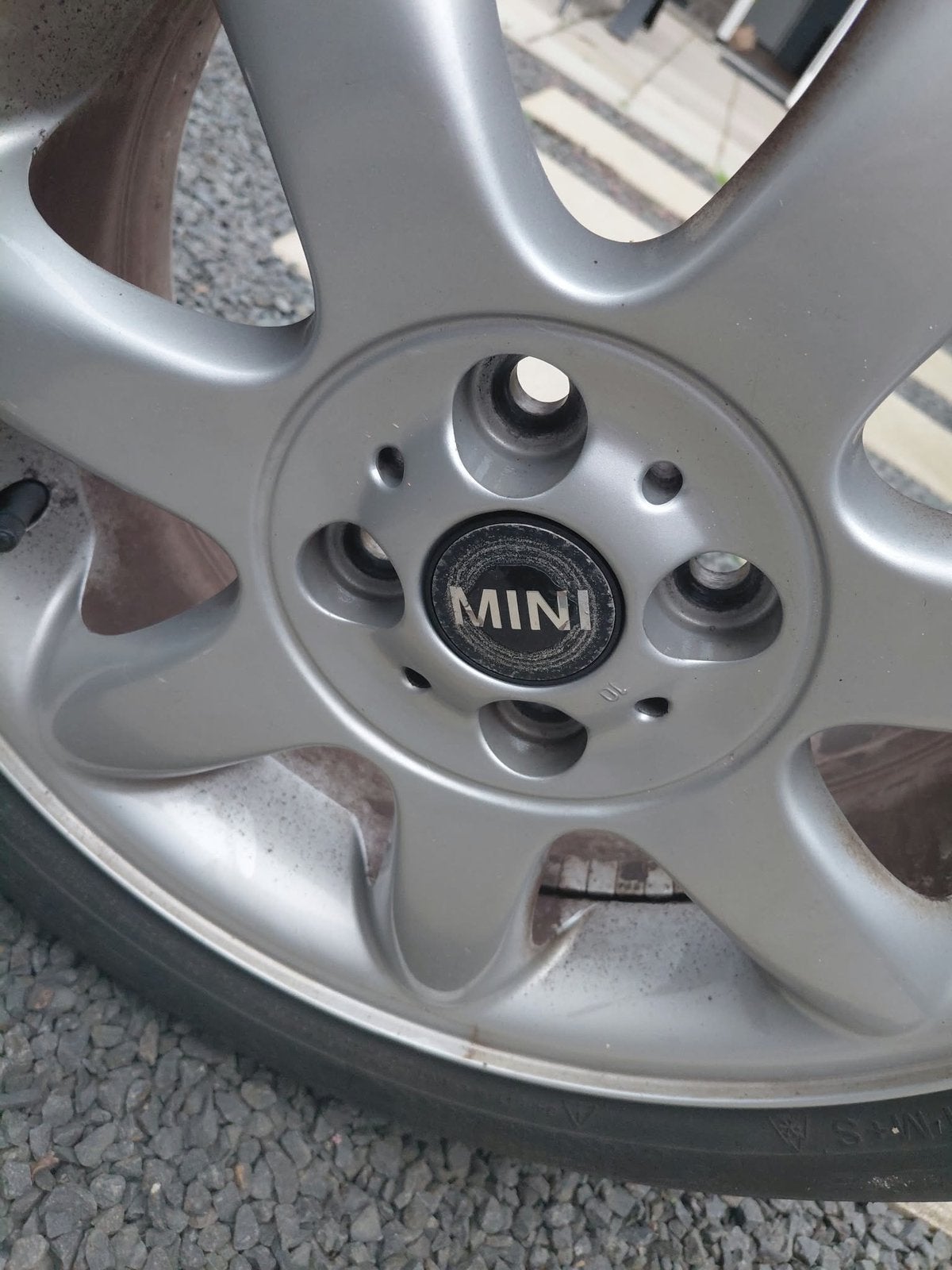 Winterbanden mini cooper met lichtmetalen velgen, Ophalen, Gebruikt
