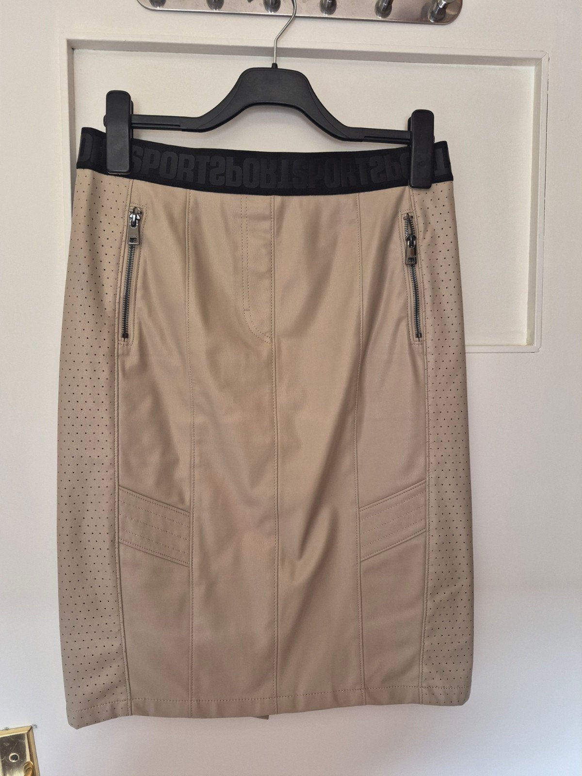 Mooi nep leren rokje van Marccain, Maat 38/40 (M), Beige, Ophalen of Verzenden, Zo goed als nieuw