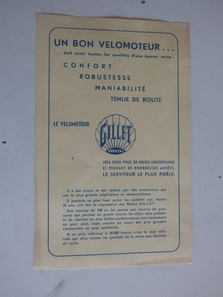 GILETTE MIXTE & HOMME FLYER, Motoren, Ophalen of Verzenden, Overige merken