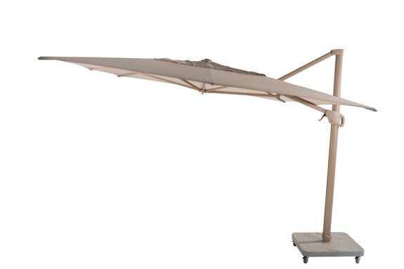 4 SO Zweefparasol Hacienda 300 x 400 cm. zand met zand frame, Niet ingevuld, Niet ingevuld, Nieuw, Ophalen of Verzenden