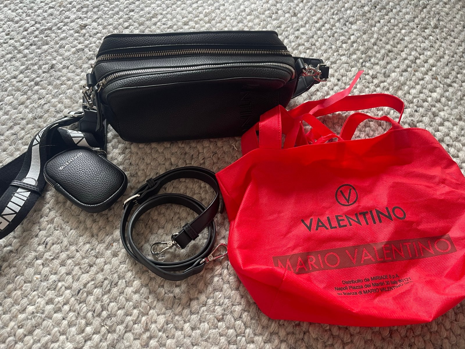 Valentino Bags Soho Set Schoudertas Zwart, Ophalen of Verzenden, Nieuw, Zwart, Schoudertasje