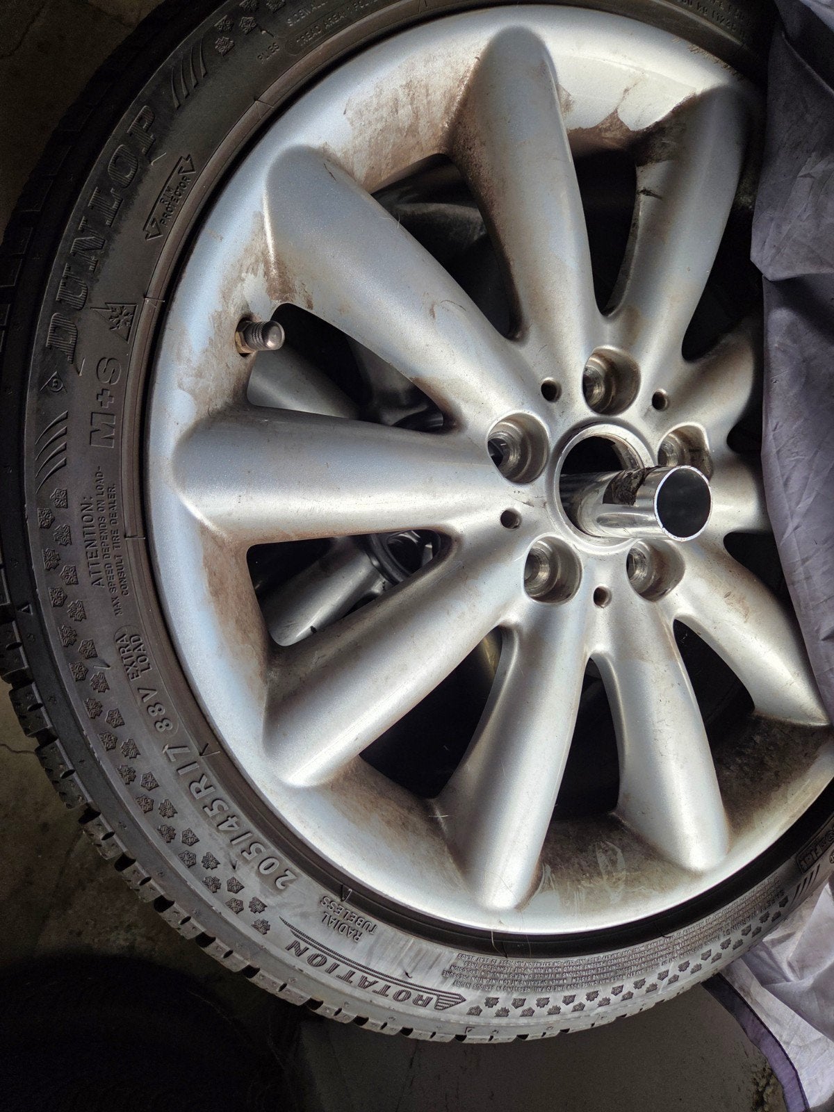Dunlop Winter Sport 4D winterbanden met velgen - 205/45R17, Auto-onderdelen, Banden en Velgen, Ophalen, Banden en Velgen, 17 inch