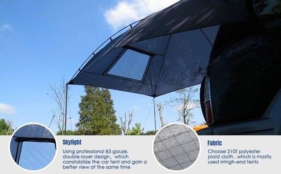 Waterdichte Auto Achtertent – Zonnescherm & Regenluifel, Corvance B.V., Verzenden, Nieuw, Corvancebol@gmail.com