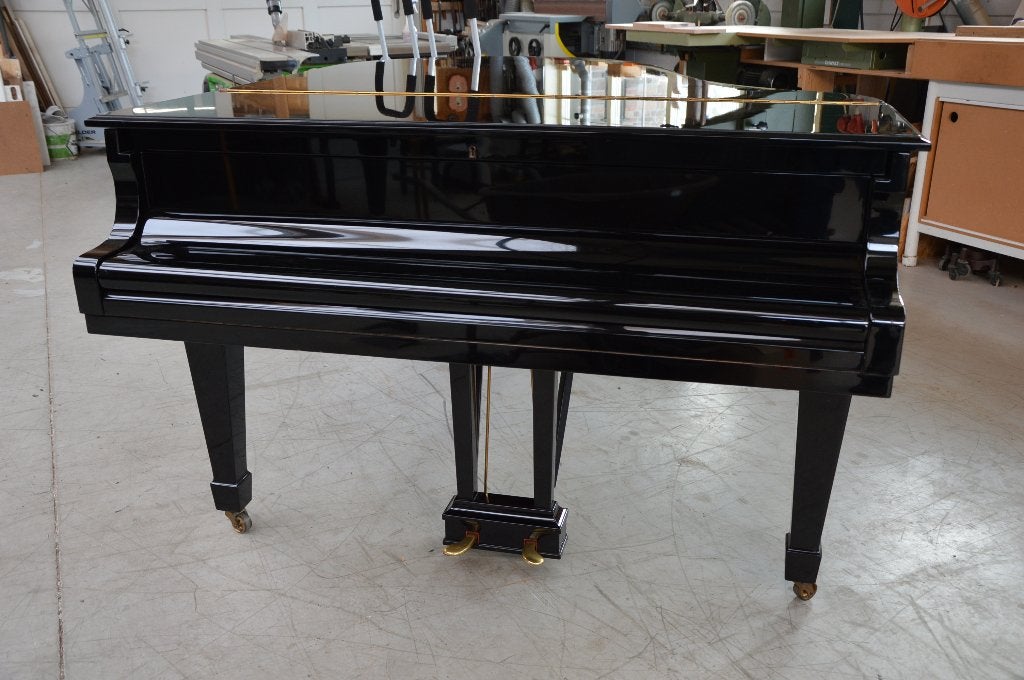 Steinway and Sons model O 1976, Gebruikt, Zwart, Ophalen of Verzenden, Hoogglans