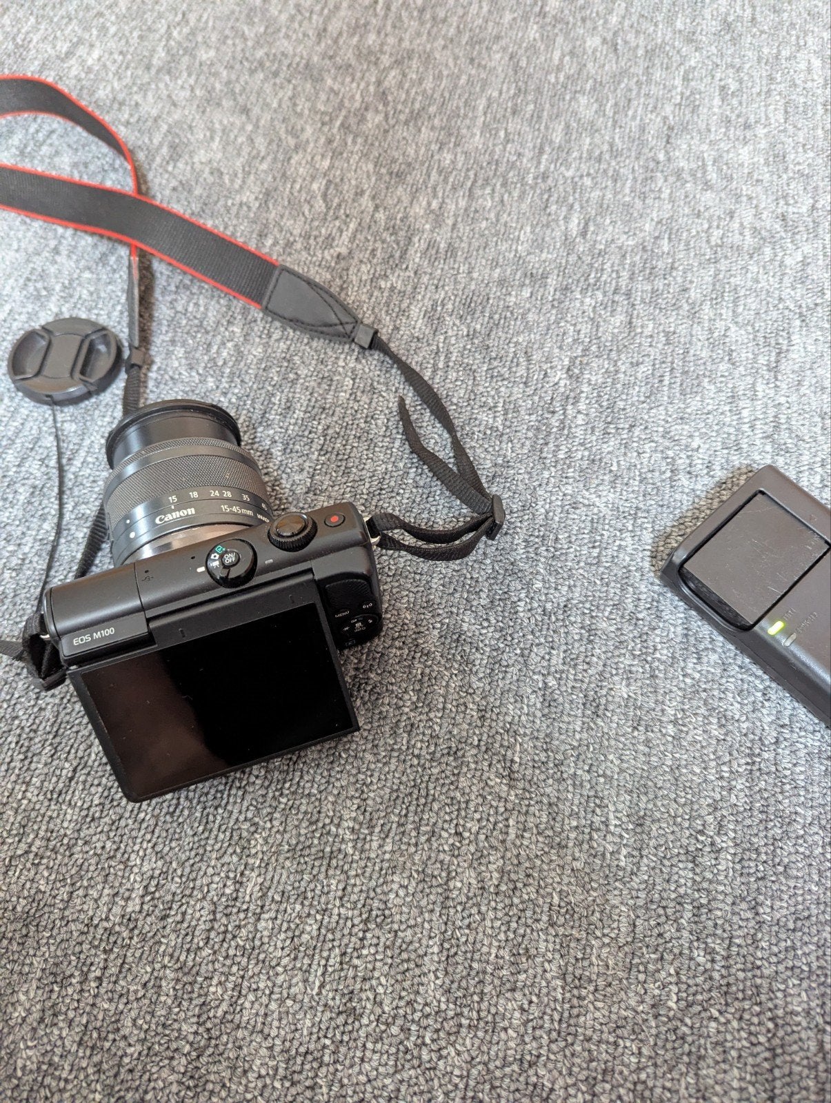 Canon EOS M100 Systeemcamera met EF-M 15-45mm lens, Canon, Ophalen of Verzenden, Zo goed als nieuw, Geheugenkaart
