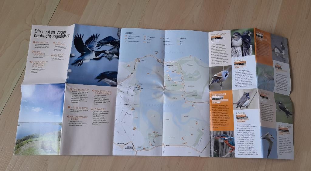 VOGELKARTE NATIONALPARK LAUWERSMEER duitstalig, Ophalen of Verzenden, Zo goed als nieuw, Overige onderwerpen