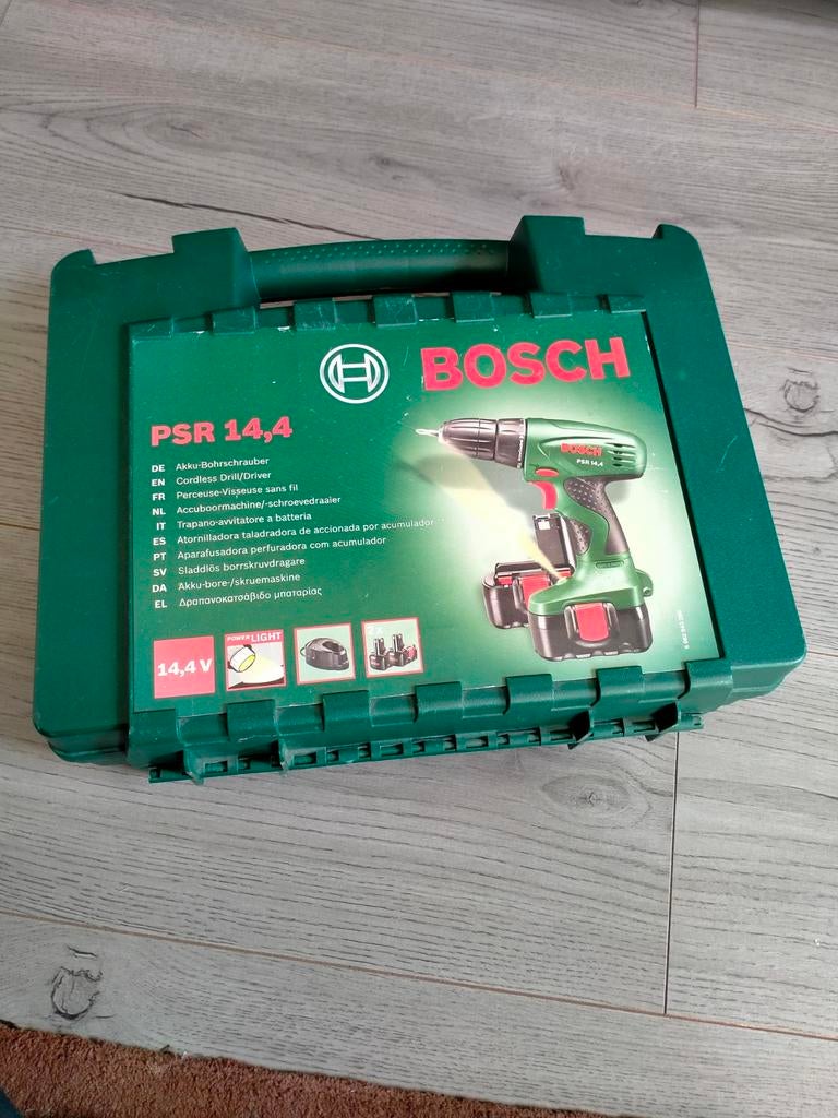 Bosch PSR 14,4 accuboormachine, Doe-het-zelf en Verbouw, Gereedschap | Boormachines, Ophalen, Zo goed als nieuw