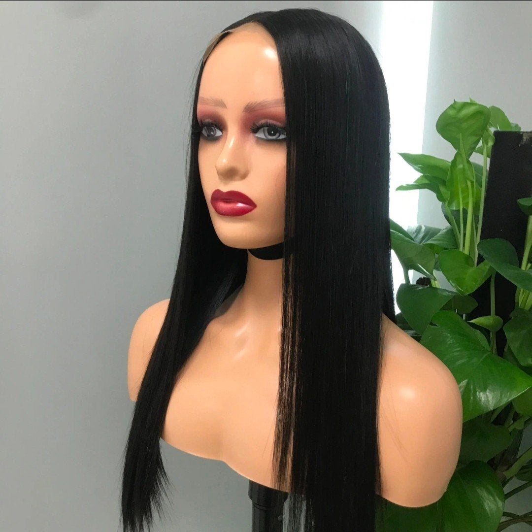 24 inch vietnam bonestraight wig / pruik 100% menselijke haa, Ophalen of Verzenden, Nieuw, Pruik of Haarverlenging
