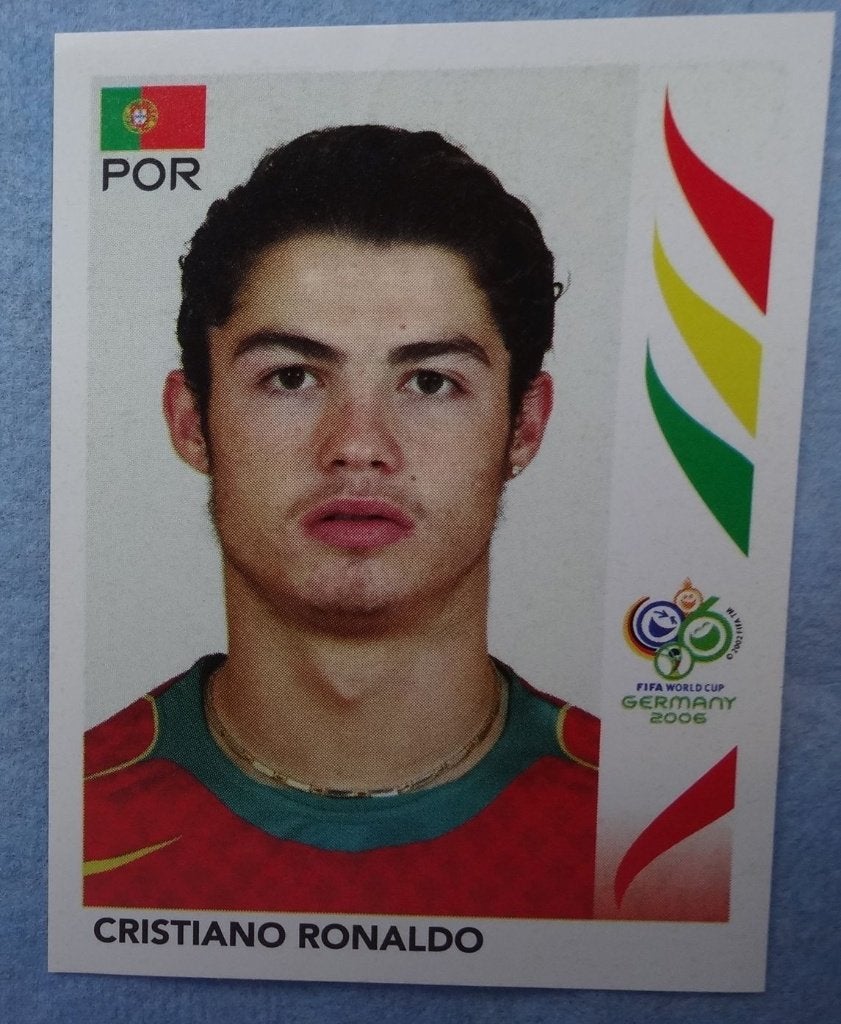 Panini plaatje   CHRISTIANO RONALDO   WK 2006  nr 298, Ophalen of Verzenden, Nieuw, Plaatje