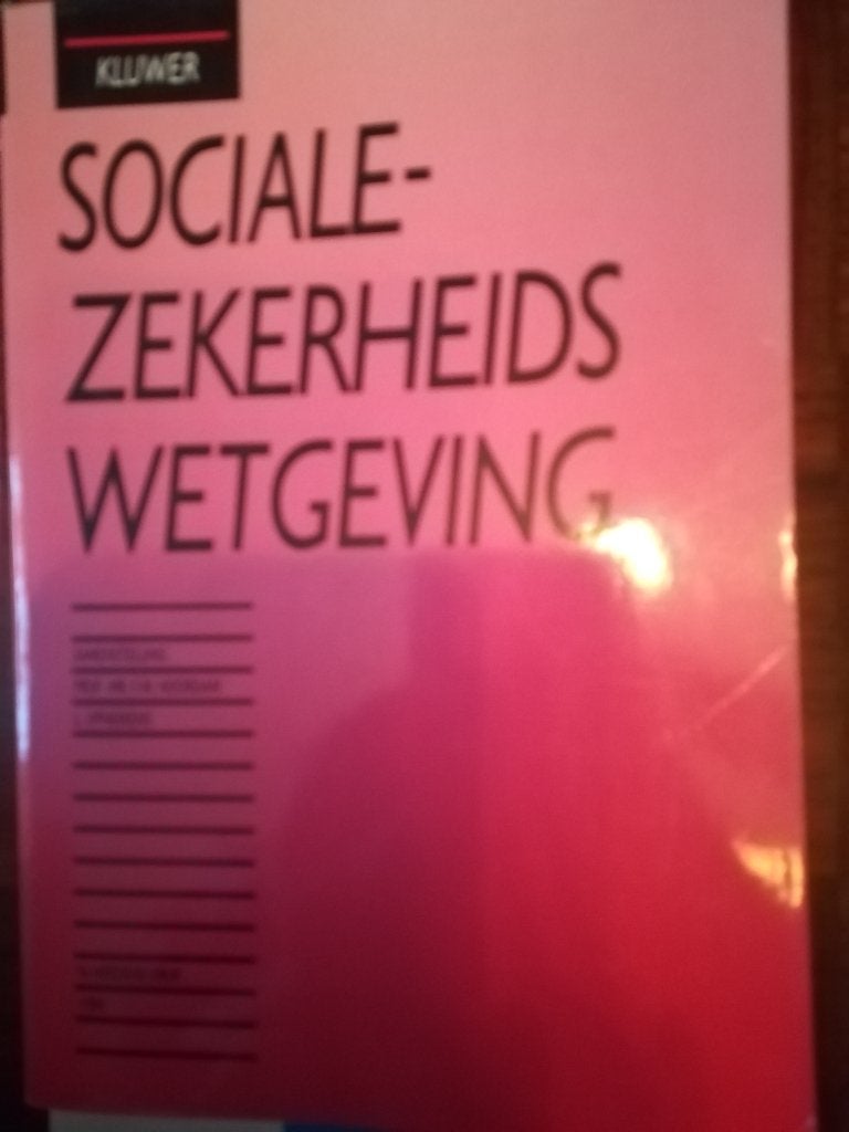 sociale -zekerheidswetgeving + werken met sociale zekerheid, Ophalen of Verzenden, Gamma, Zo goed als nieuw, HBO