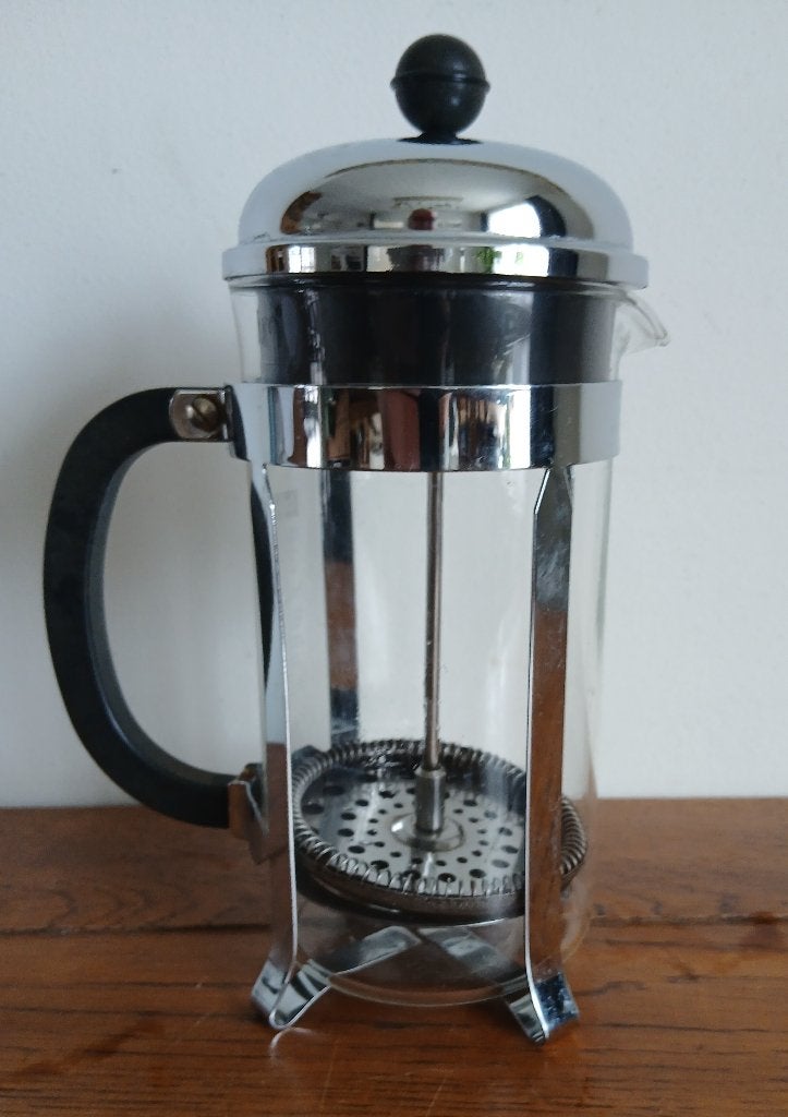 Klassieke Bodum cafetiere France press, 8-kops, Overige modellen, Gemalen koffie, Ophalen of Verzenden, Zo goed als nieuw