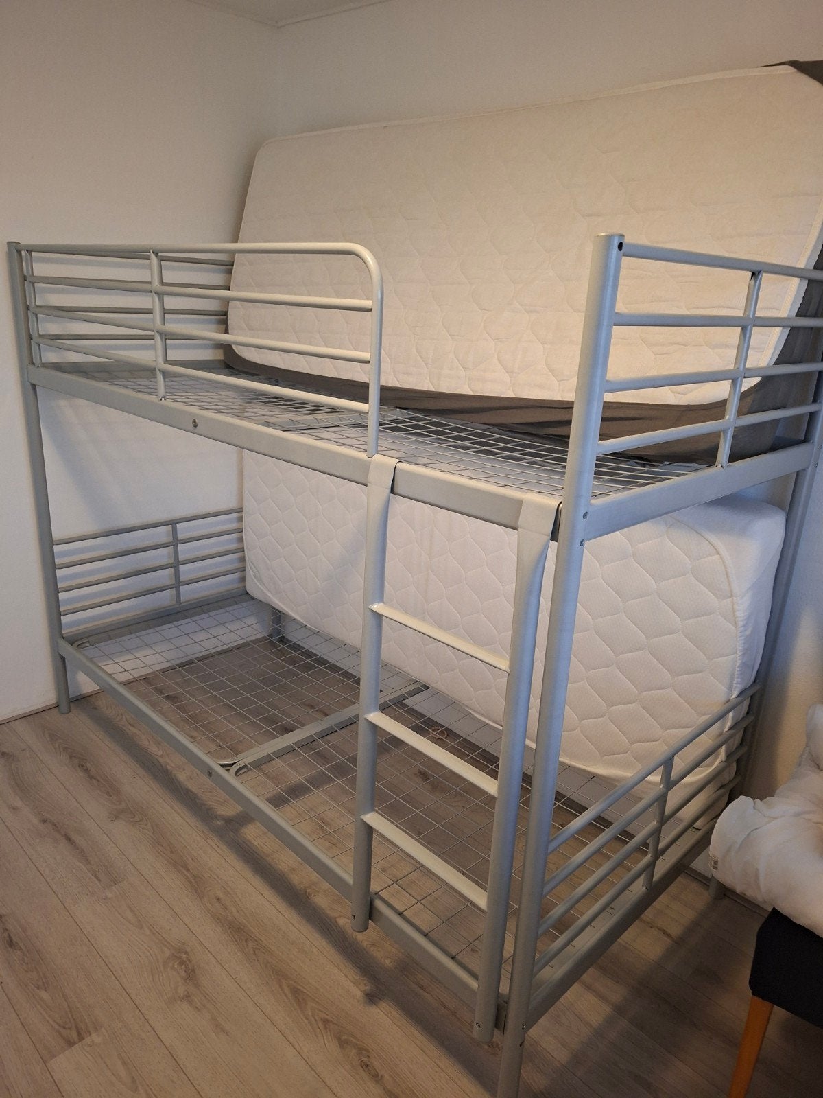 Stevig metalen stapelbed, Huis en Inrichting, Slaapkamer | Stapelbedden en Hoogslapers, Ophalen, Gebruikt, 90 cm, 160 tot 180 cm