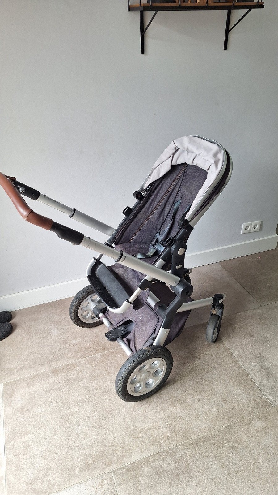 Joolz Day 2 kinderwagen met reiswieg en accessoires, Overige merken, Gebruikt, Ophalen of Verzenden, Verstelbare duwstang
