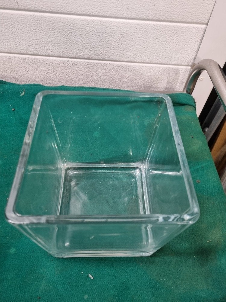 bloembak glas kubus dik, Ophalen of Verzenden, 'T Olde Gre-j, Info@toldegrej.nl, Endepoelstraat 20f Didam