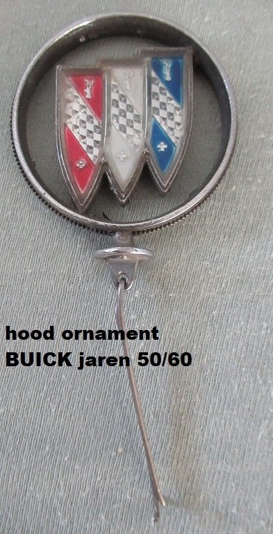 Motorkap ornament met basis, BUICK modellen jaren 50/60, Auto diversen, Ophalen of Verzenden