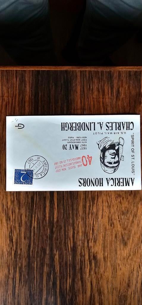 Envelop America Honors Charles A. Lindbergh 1967, Verzenden, 1980 tot heden