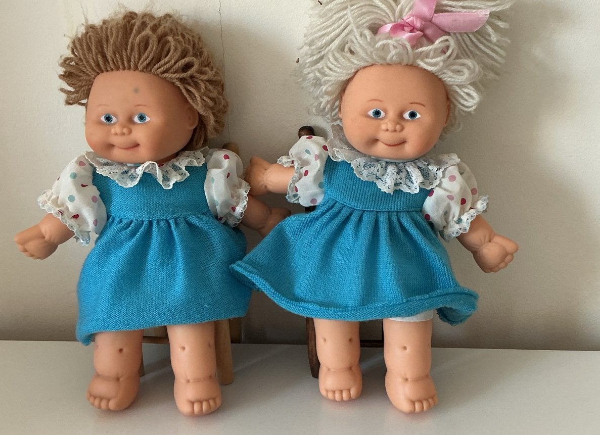Vintage Cabbage Patch Kids Poppen uit de jaren '80, Ophalen of Verzenden, Gebruikt, Babypop