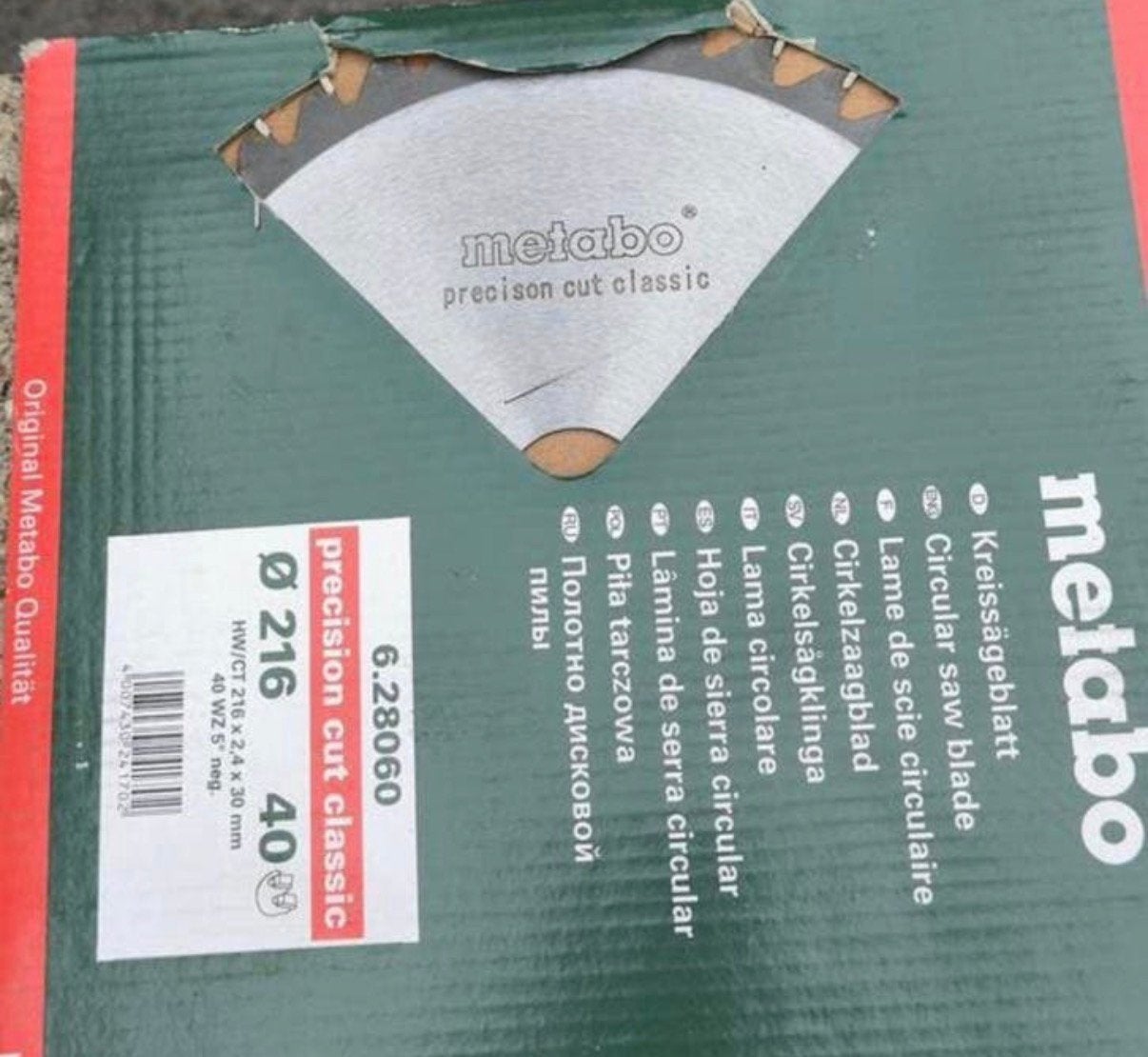 Metabo zaagblad, Ophalen, Zo goed als nieuw, Desktop, USB