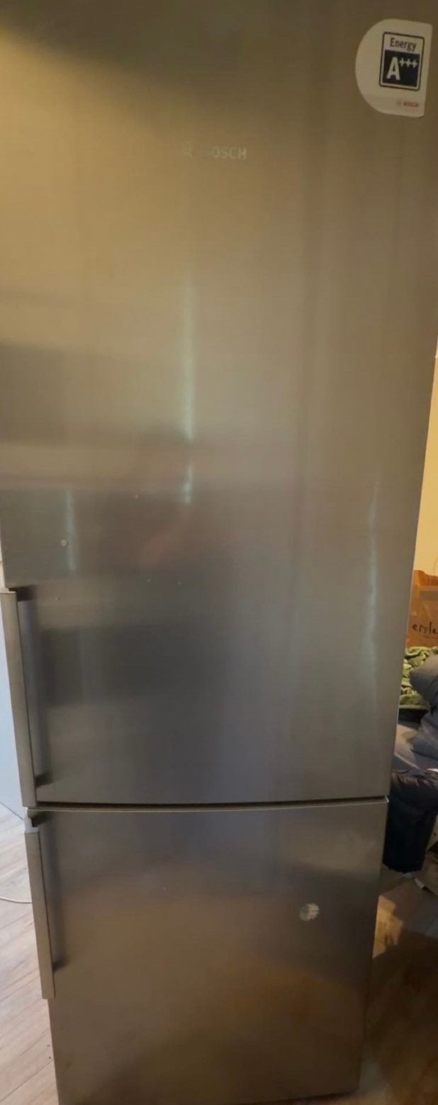 Bosch Koel-vriescombinatie A+++ RVS, Ophalen, Gebruikt, 200 liter of meer, 60 cm of meer
