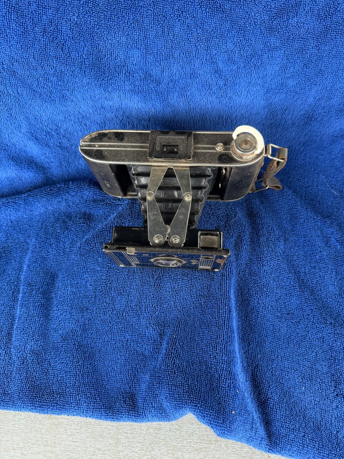 Vintage opvouwbare camera - Antieke balgcamera, Ophalen, Gebruikt, Compact, Overige Merken