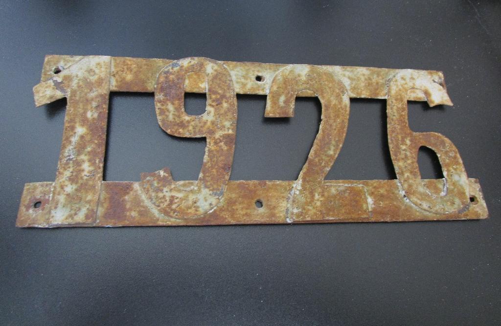 Oud ijzeren ornament 1926, Antiek en Kunst, Ophalen of Verzenden