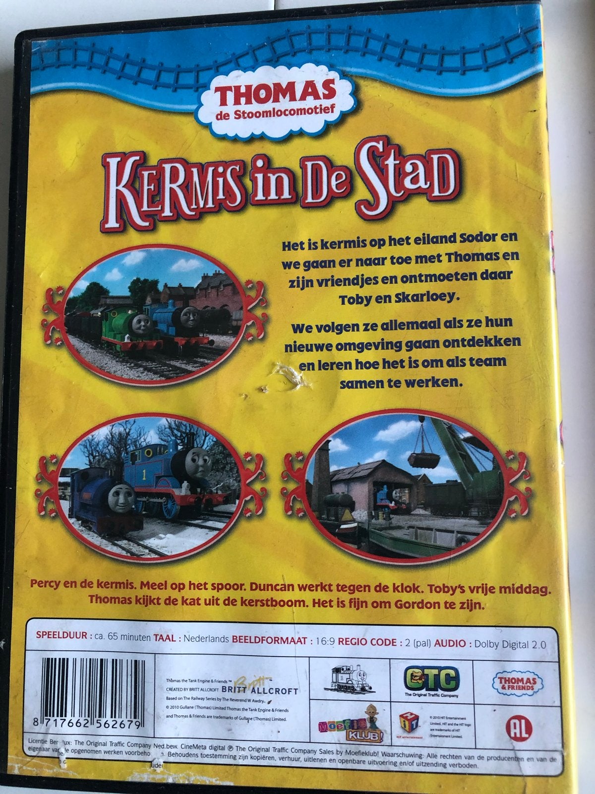 5x DVD kinderfilms: Thomas de Stoomlocomotief, Kleine Rode T, Gebruikt, Verzamelbox, Alle leeftijden, Familie