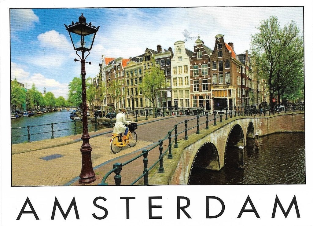 Ansichtkaart  	Amsterdam	Keizersgracht - Leidsegracht, Verzenden, 1980 tot heden, Gelopen, Noord-Holland