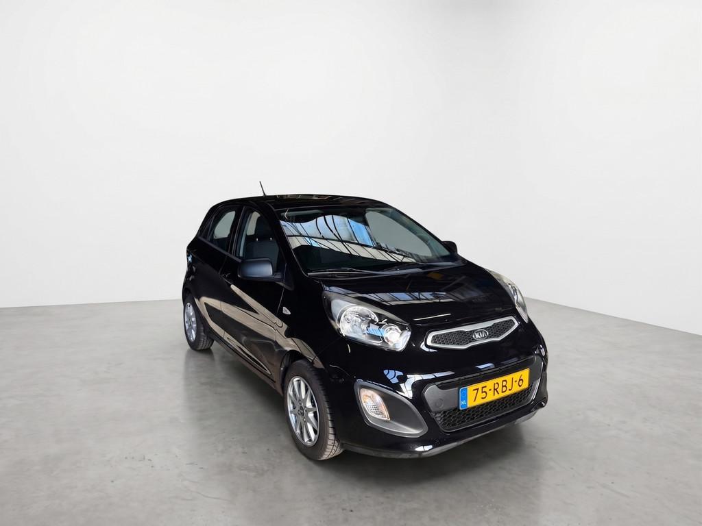 Kia Picanto 1.0 CVVT AIRCO|LAGE KM|5DRS|NETJES|APK|INRUIL &, Voorwielaandrijving, Euro 5, Stof, Gebruikt