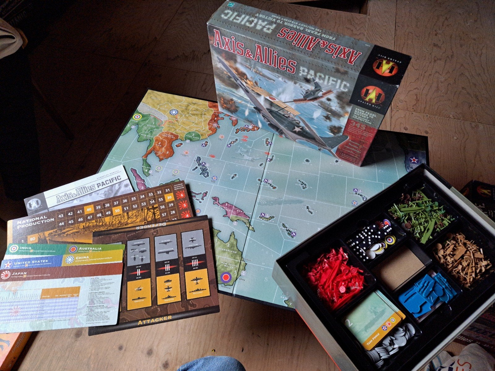 Axis & Allies Pacific Bordspel - Strategisch Oorlogsspel, Hobby en Vrije tijd, Drie of vier spelers, Ophalen of Verzenden, Gebruikt