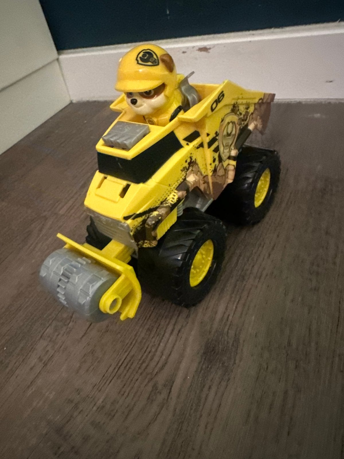 Paw Patrol Rubble's Bulldozer met figuur, Ophalen of Verzenden, Zo goed als nieuw